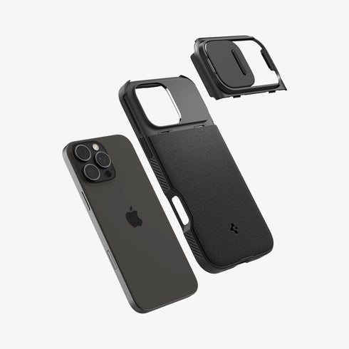 כיסוי Spigen לאייפון 16 מסדרת Optik Armor (MagFit)
